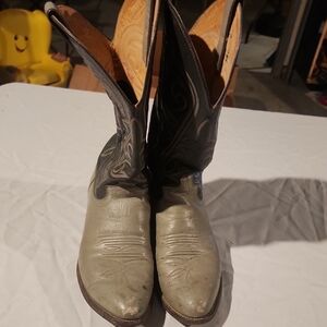 Justin Men's Western Leather Boots - Gray